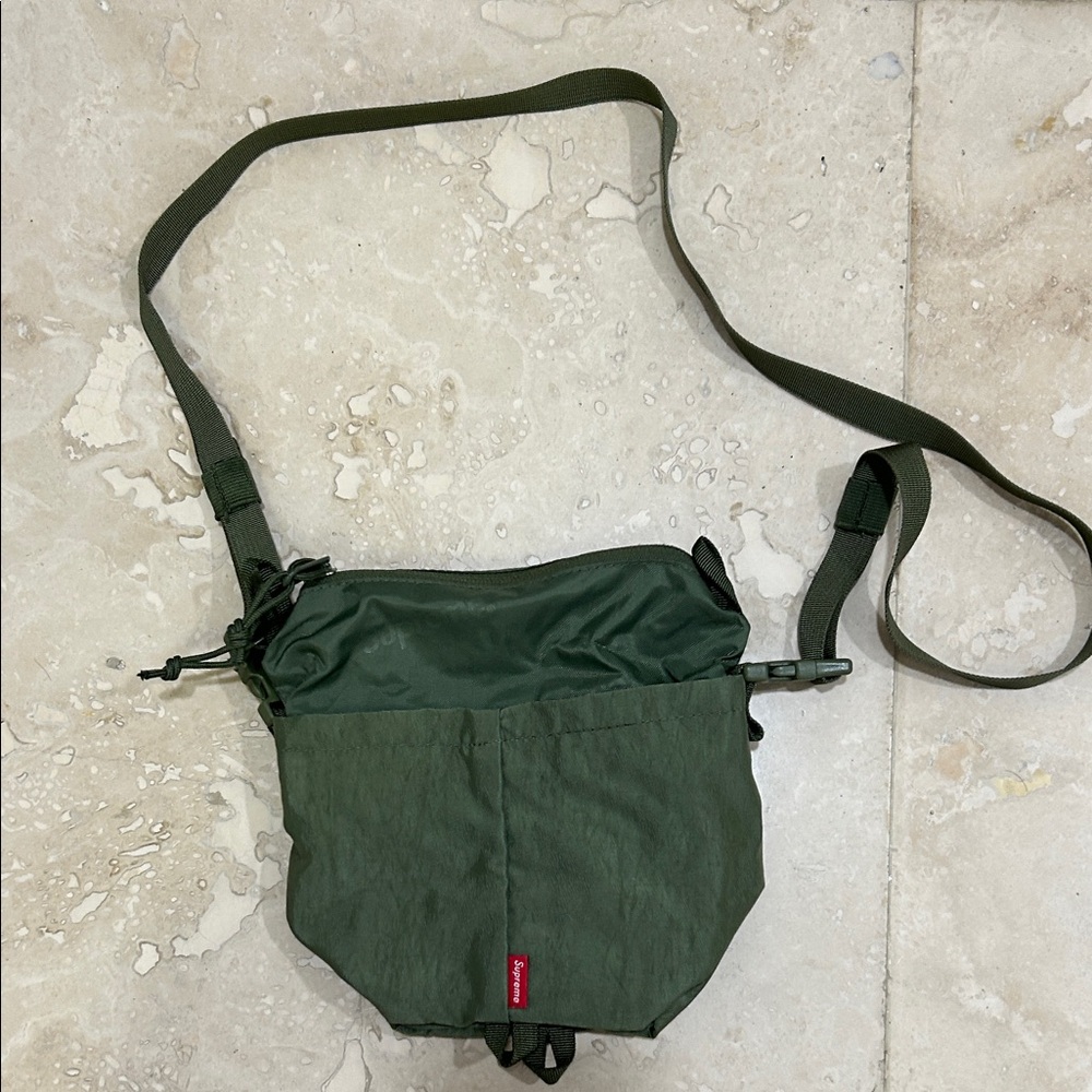 SUPREME Compact Olive Green Men's Crossbody Bag